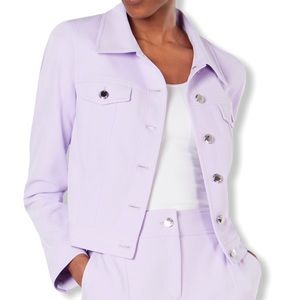 Calvin Klein Button Front Blazer Pastel Opal
